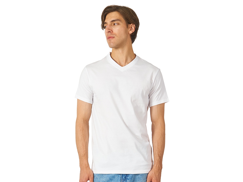 Футболка Heavy Super Club мужская с V-образным вырезом, белый-0
