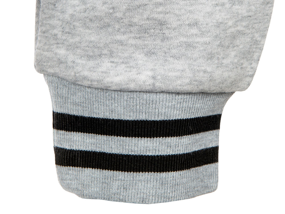 Бомбер Oxford, серый меланж, унисекс-12