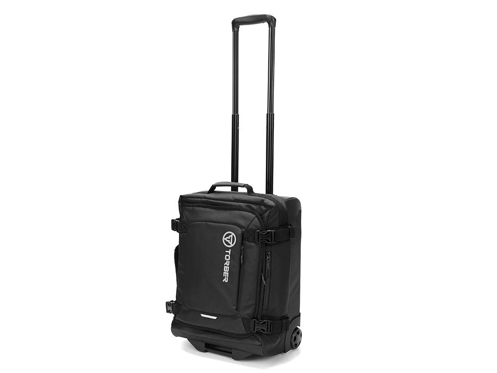 Сумка на колесах TORBER РИТМ, черный, полиэстер 900D с PU покрытием, 47 х 34 х 21,5 см, 32 л-0