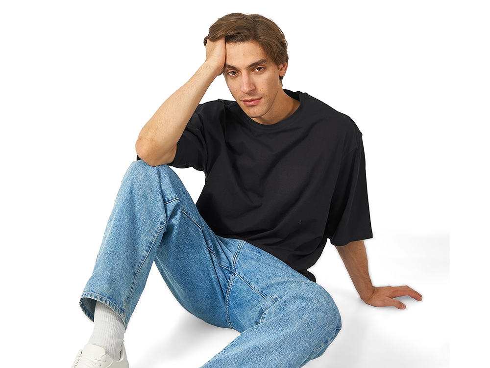 Футболка Berlin к/р оверсайз, 100% хлопок, 180гр, черный-3