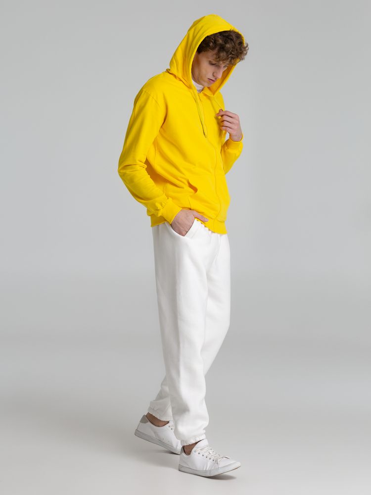 Толстовка на молнии с капюшоном Siverga 2.0, желтая-5