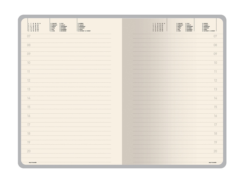 Ежедневник недатированный А5 Vincent, бордовый-2