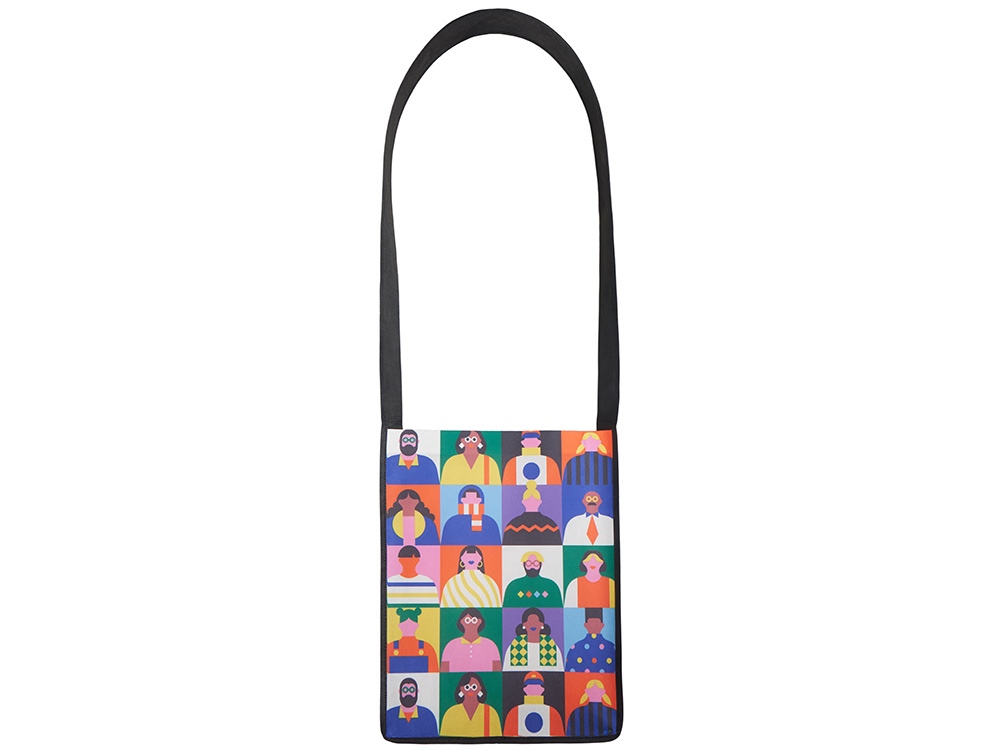 Сумка-мессенджер из нетканого материала PET с возможностью полноцветной печати-5