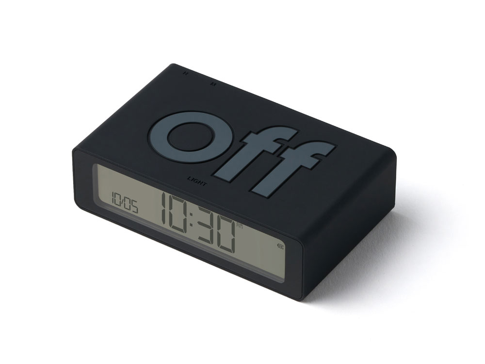 Часы настольные Flip Mini, черный-1