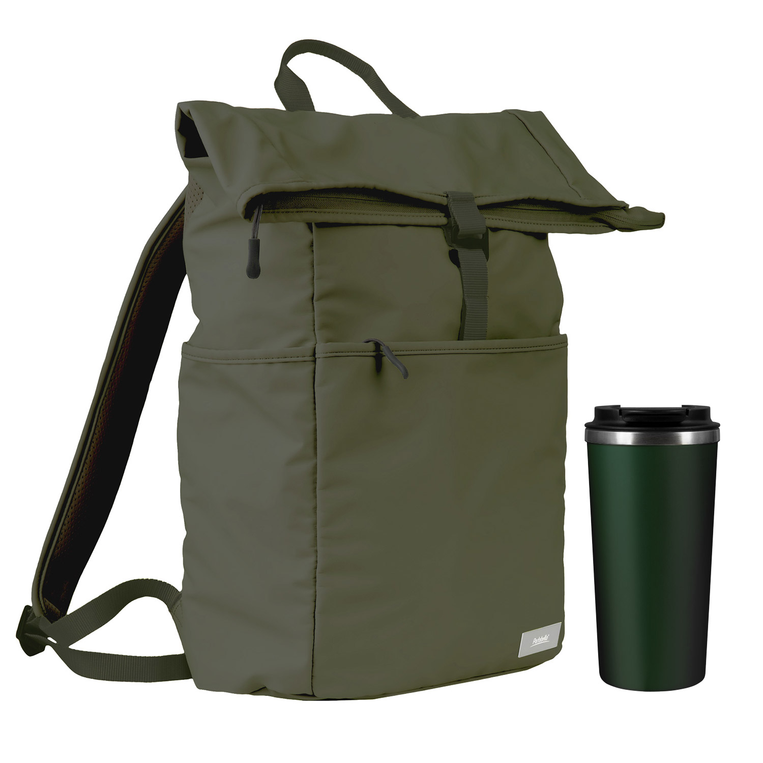 Подарочный набор Palermo, Boston, зеленый (рюкзак, термокружка)-0