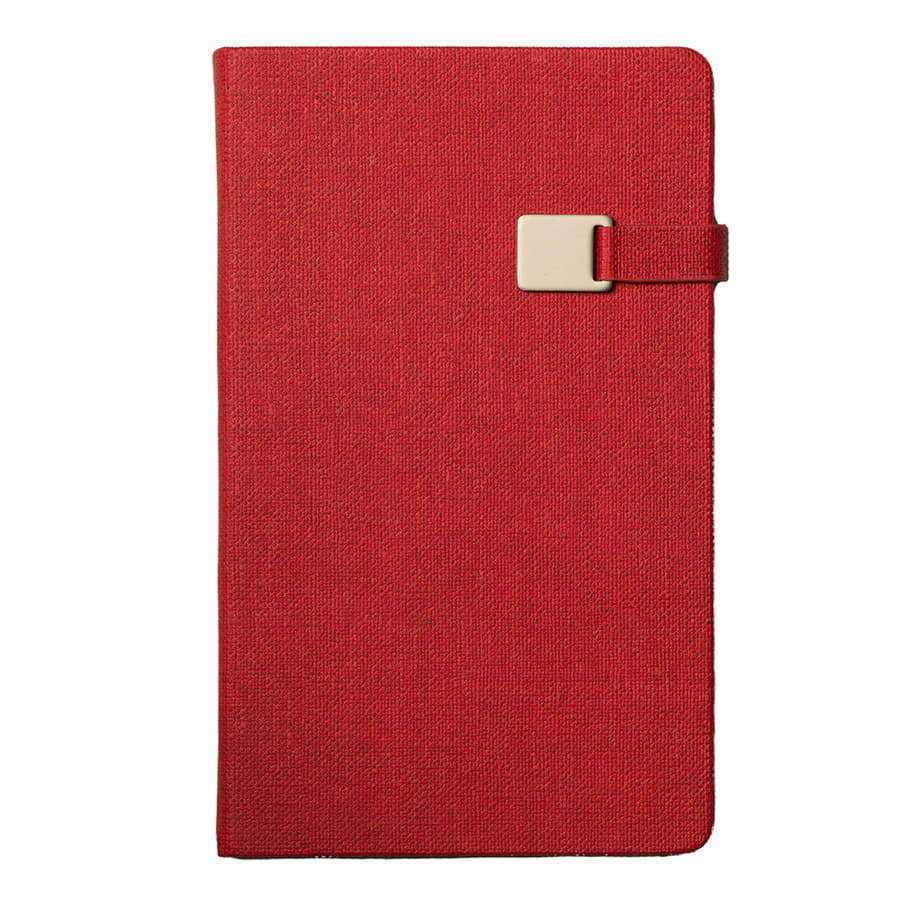 Ежедневник недатированный Linnie, формат А5, в линейку, красный-1