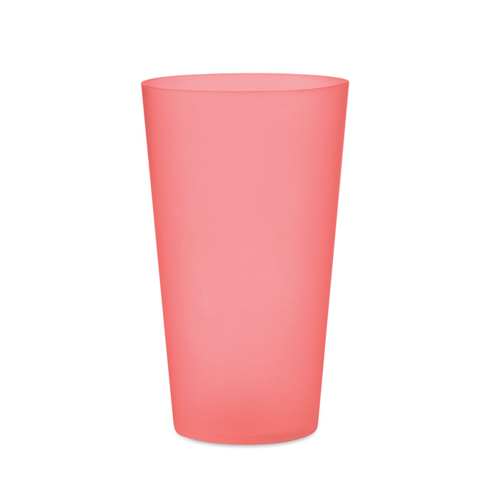 Reusable event cup 500ml, прозрачно-красный-0