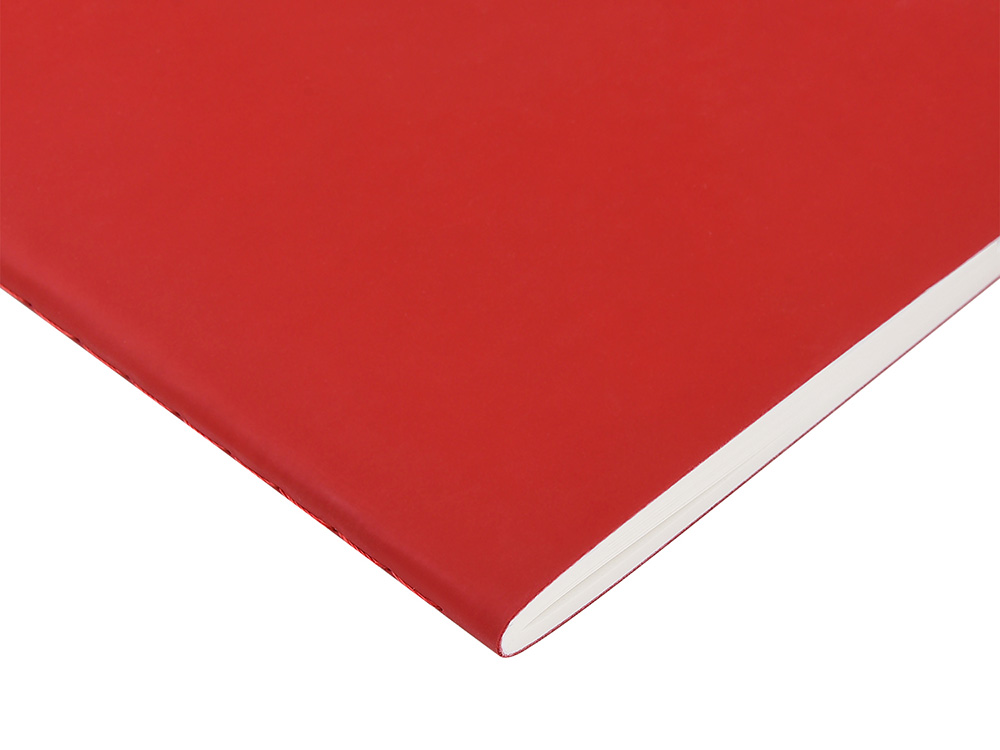 Тетрадь с каменной бумагой А5 Carrara 40 л., линейка, бордовый-2