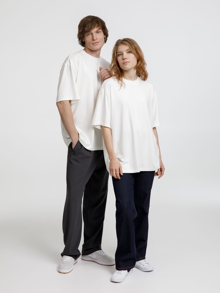 Футболка оверсайз унисекс Lavinia, белая-6