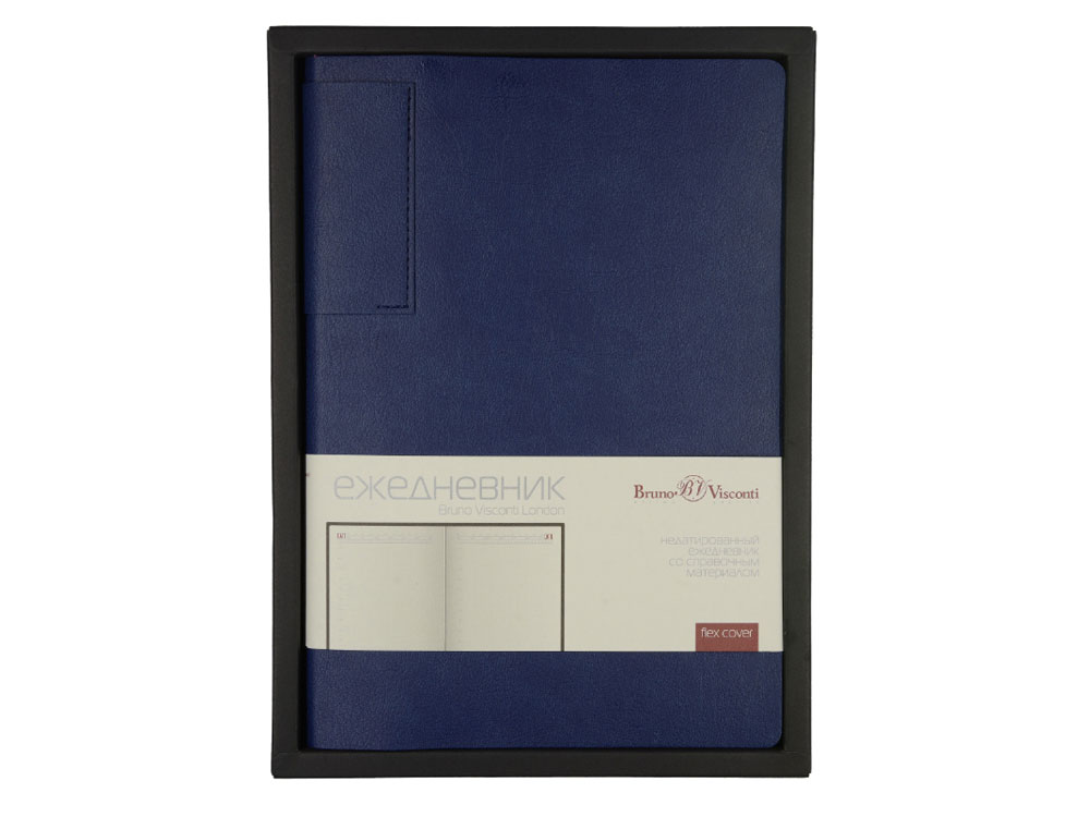 Ежедневник недатированный  А5 LONDON синий-3