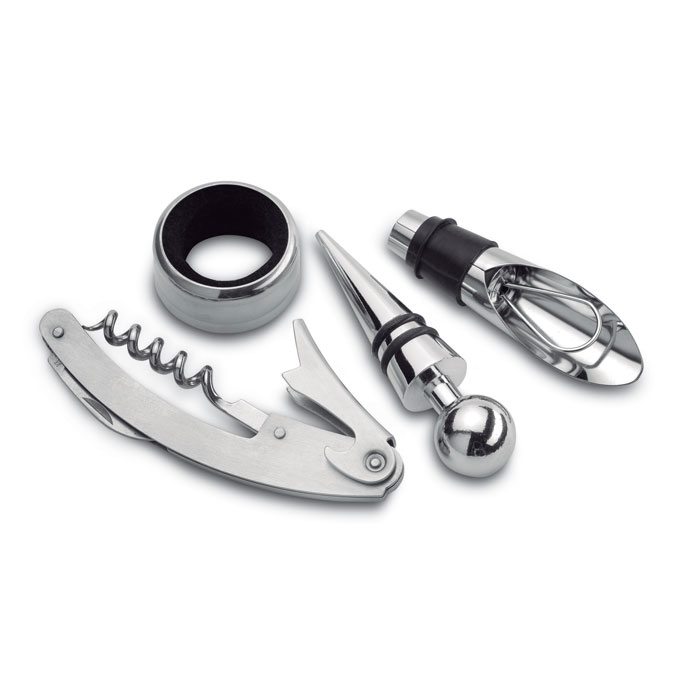 Набор винный, тускло-серебряный-6