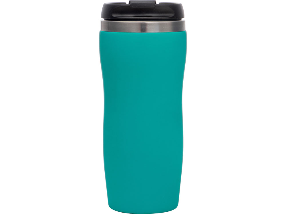 Термокружка Mony Steel 350 мл, soft touch, бирюзовый 320C-2