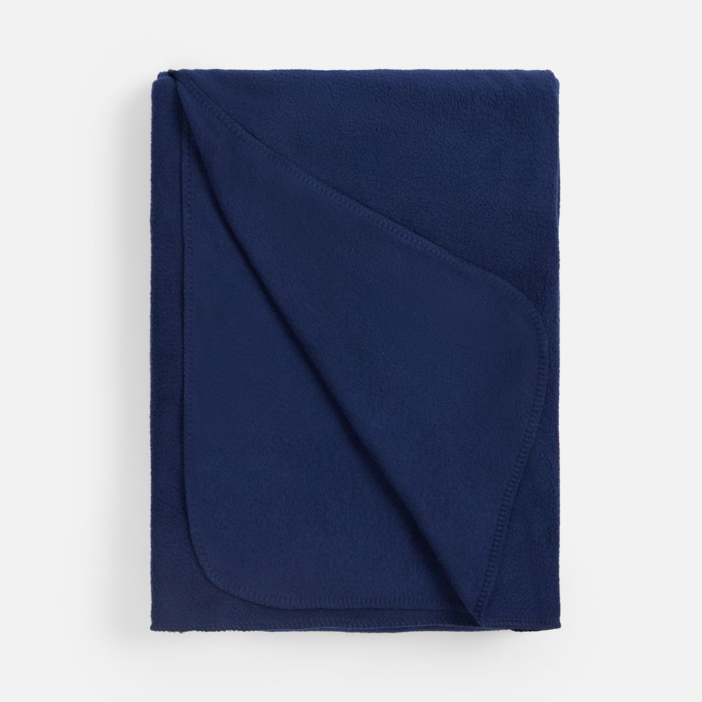 Флисовый плед Warm&Peace, синий-2