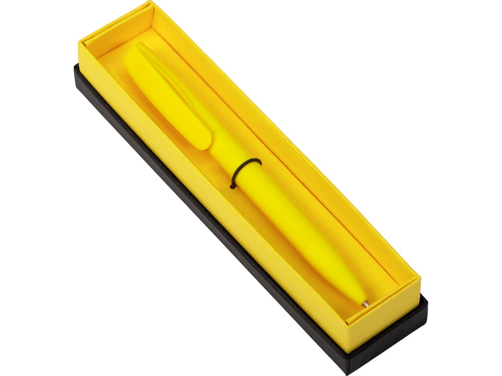 Ручка в футляре Coral Bloom, желтый-1