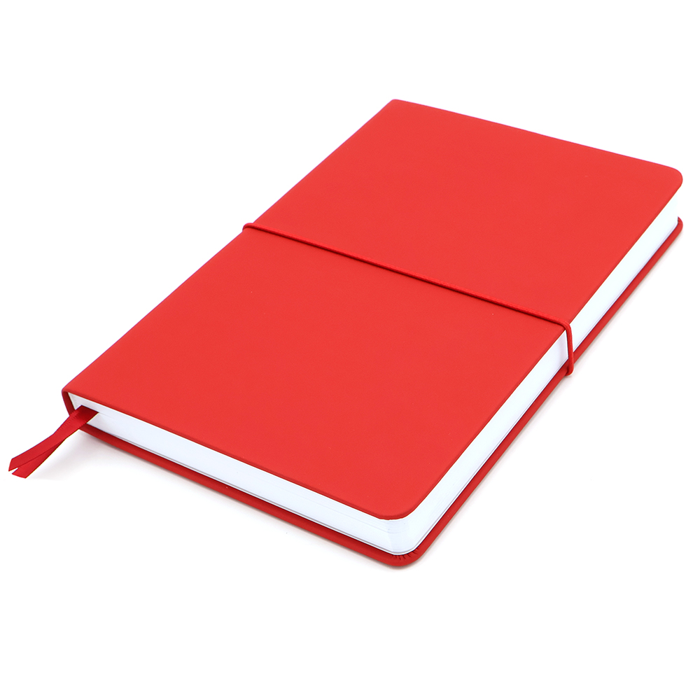 Блокнот A5 Veles в твёрдом переплёте, Красный-0