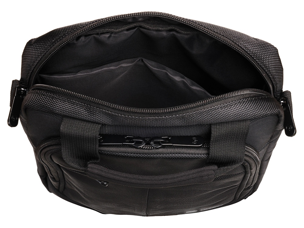 Сумка кросс-боди TORBER, черный, полиэстер, 28 х 22 х 6,5 см-4