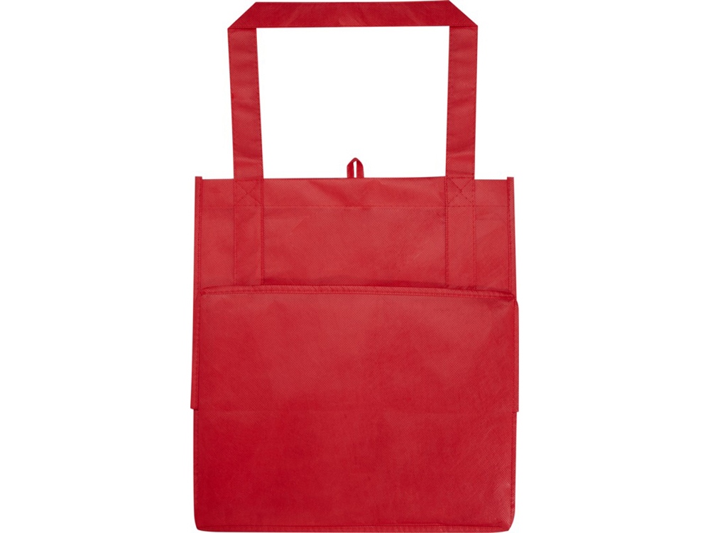 Liberty эко-сумка с прочным днищем объемом 6 л из нетканого материала, переработанного по стандарту GRS, красный-2