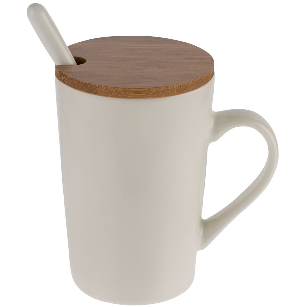 Кружка Parley с ложкой и бамбуковой крышкой-2