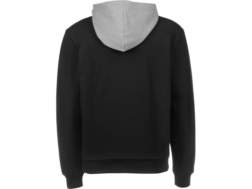 Толстовка с капюшоном Amsterdam мужская, черный/серый меланж-3