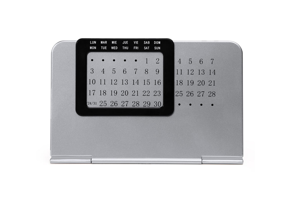 Настольный вечный календарь FENIX, серебристый-4