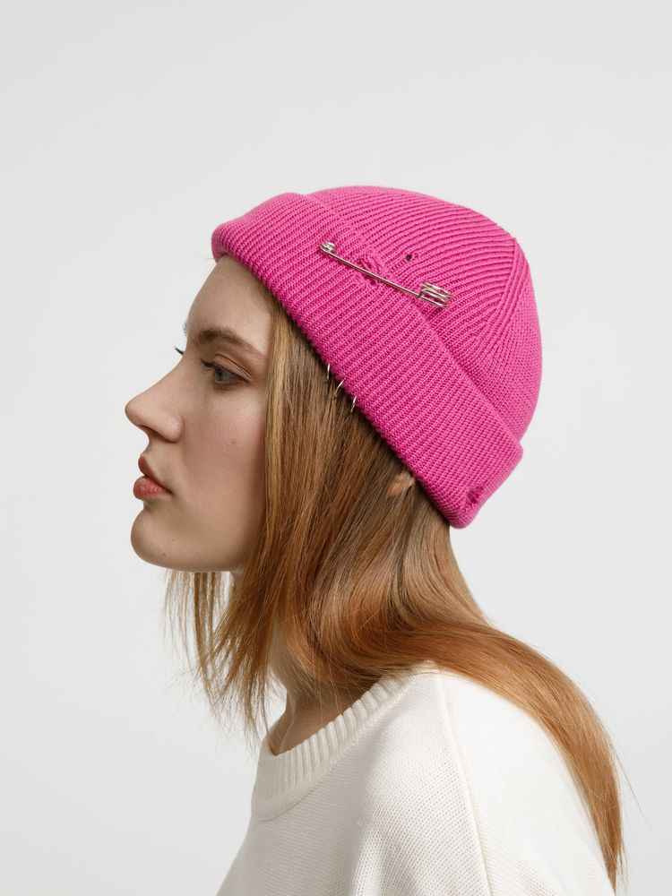 Шапка Pricker, розовая (малиновая)-6