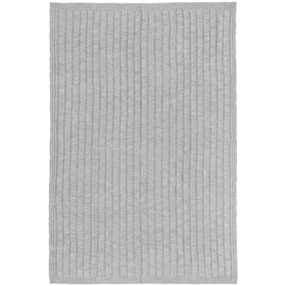 Плед Trenza, светло-серый-2