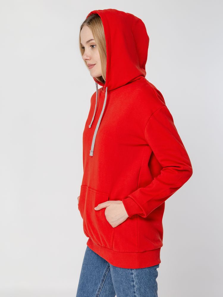Толстовка с капюшоном Unit Kirenga Heavy, красная-6