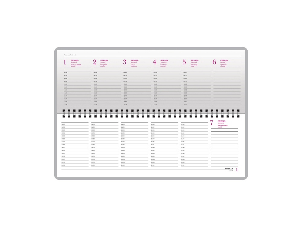 Планинг ГР. датированный Sidney Nebraska 2026, синий-5