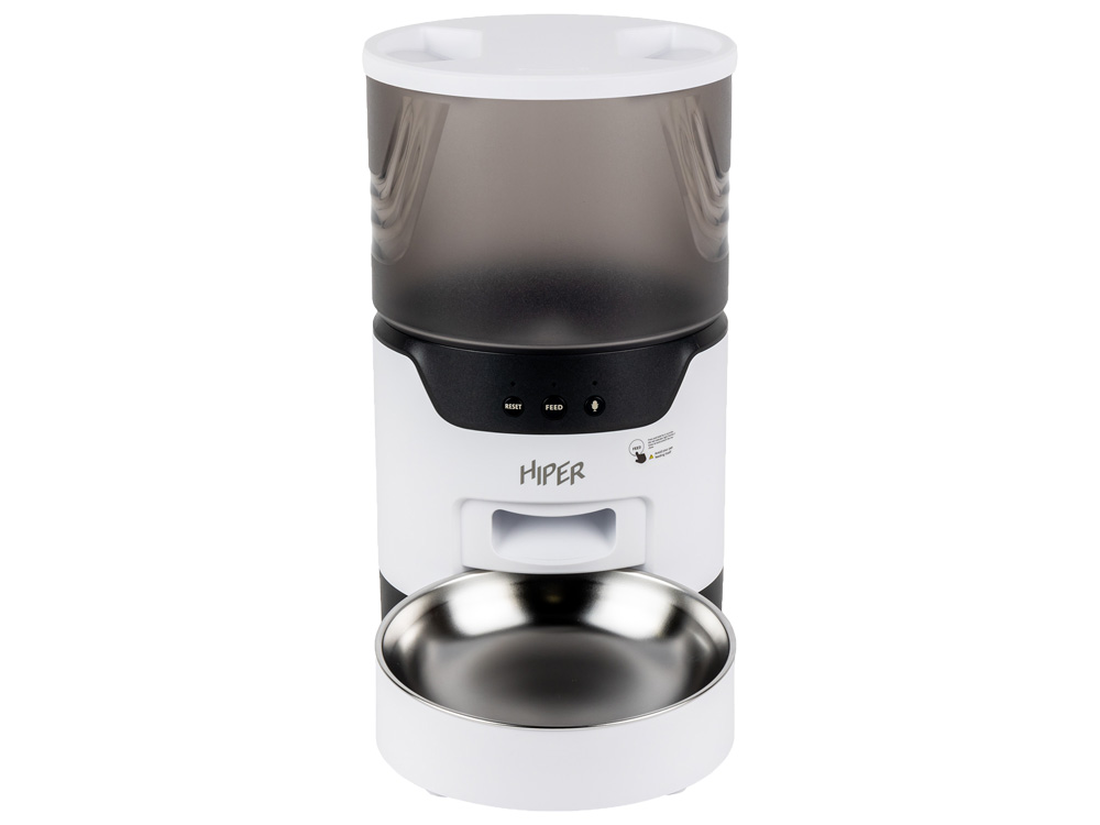 Умная Wi-Fi кормушка IoT Pet Feeder, 3000 мл, белый/черный-1