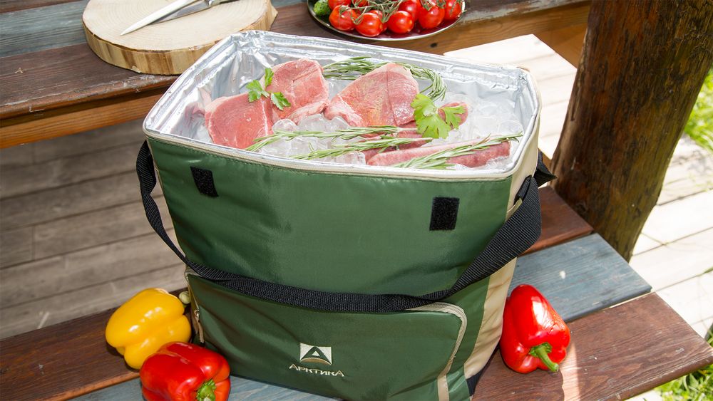 Термосумка с люком «Арктика», M, зеленая-2