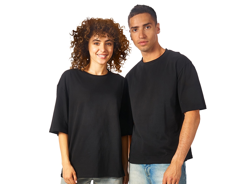 Футболка оверсайз Liyon унисекс, черный-0