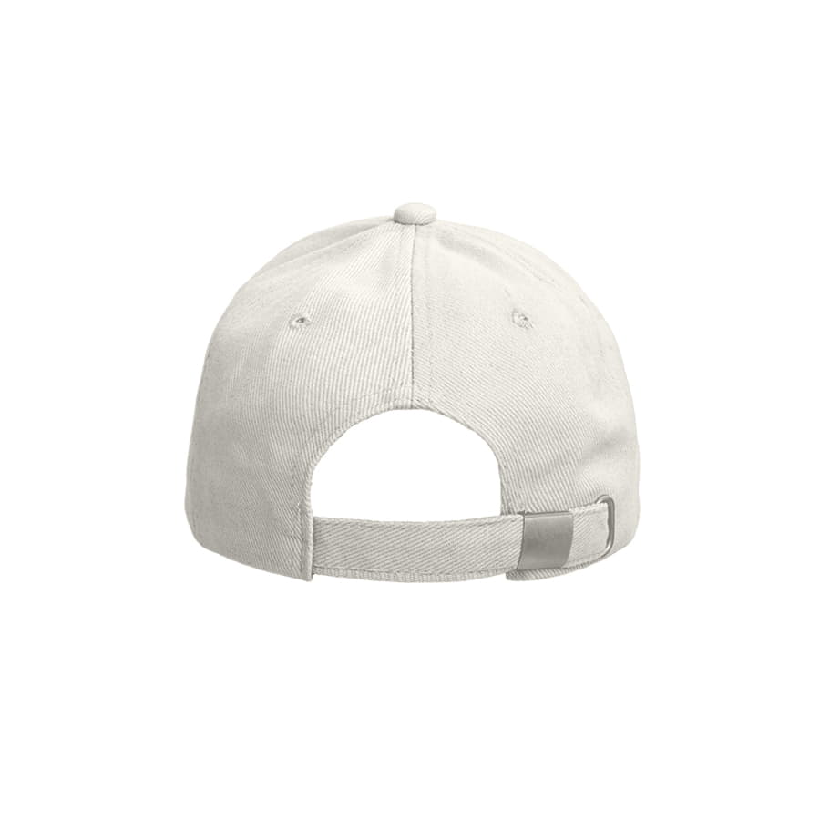 Бейсболка BOSTON, 5 клиньев, металлическая застежка, белый-5