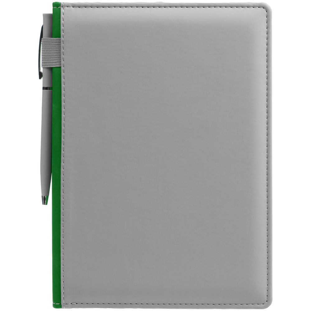 Ежедневник Spain Shall на заказ, недатированный, серый с зеленым-3