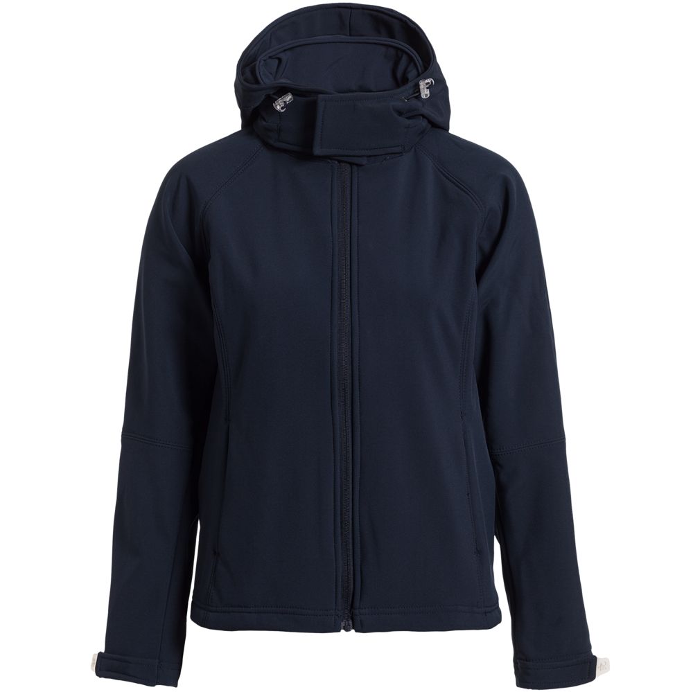 Куртка женская Hooded Softshell темно-синяя-1