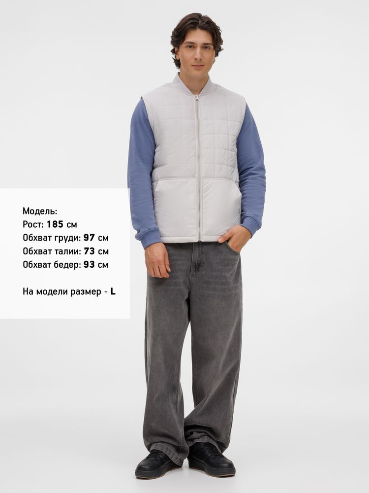 Жилет унисекс Warmbridge, светло-серый-2