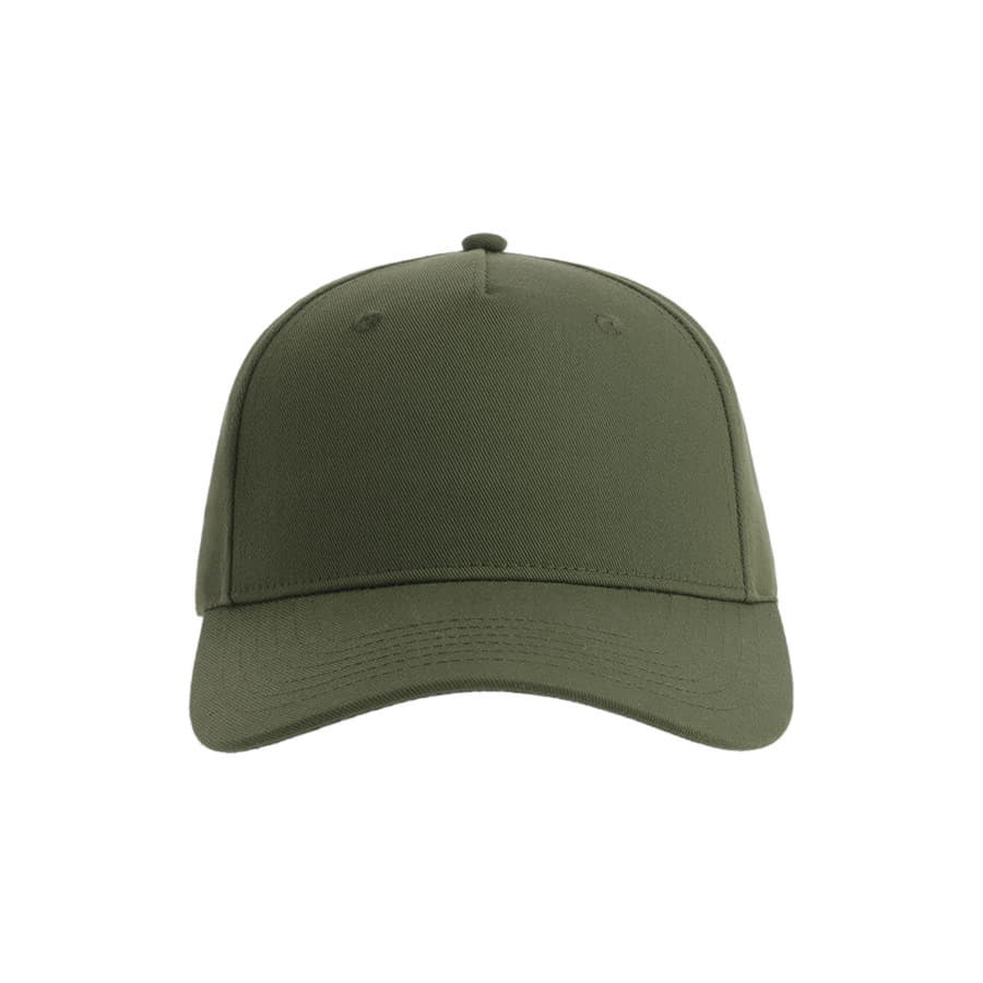 Бейсболка FIJI, 5 клиньев, застежка на липучке, оливковый-3