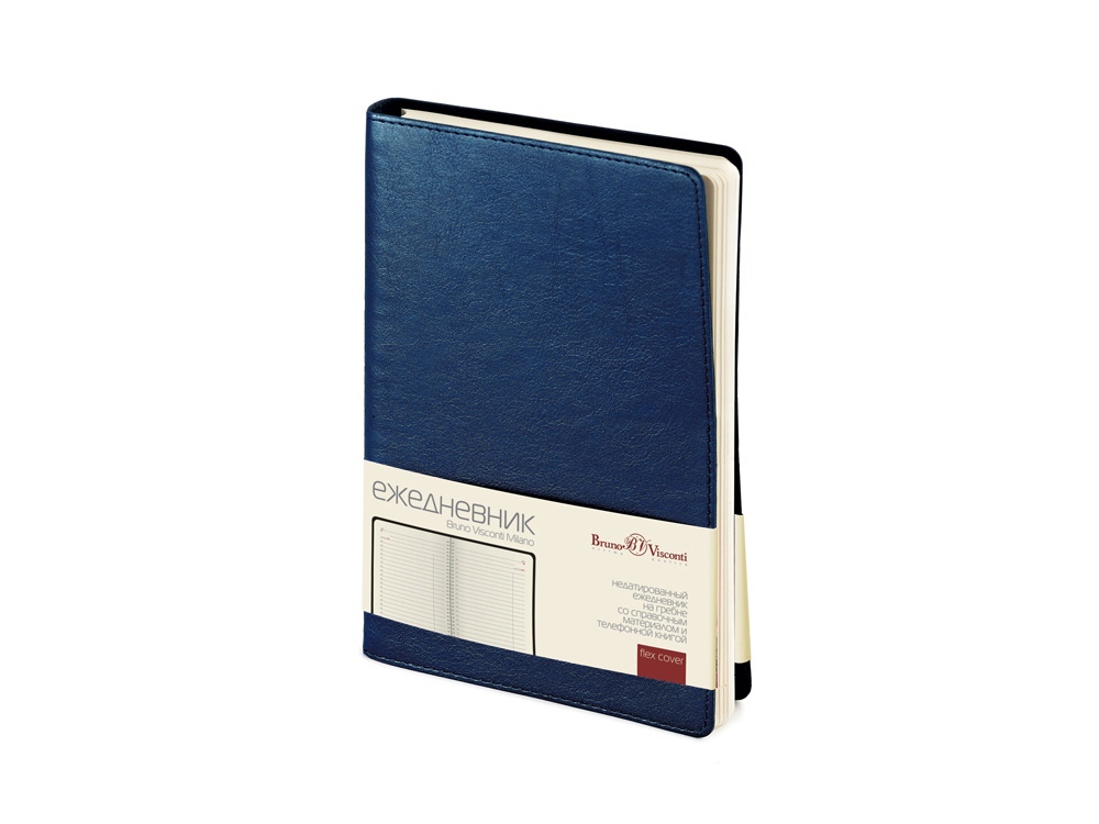 Ежедневник А5 недатированный Milano, синий-0