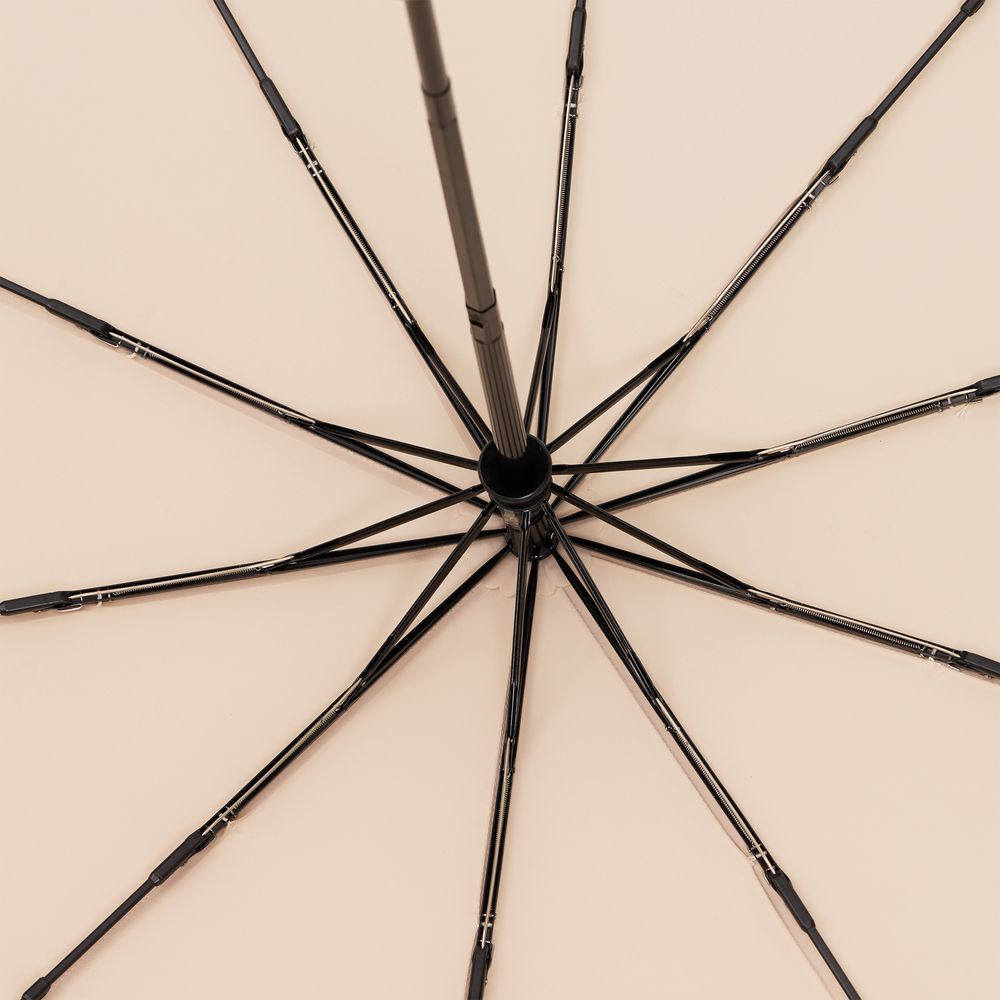 Зонт складной Cloudburst в подарочной упаковке, бежевый-1