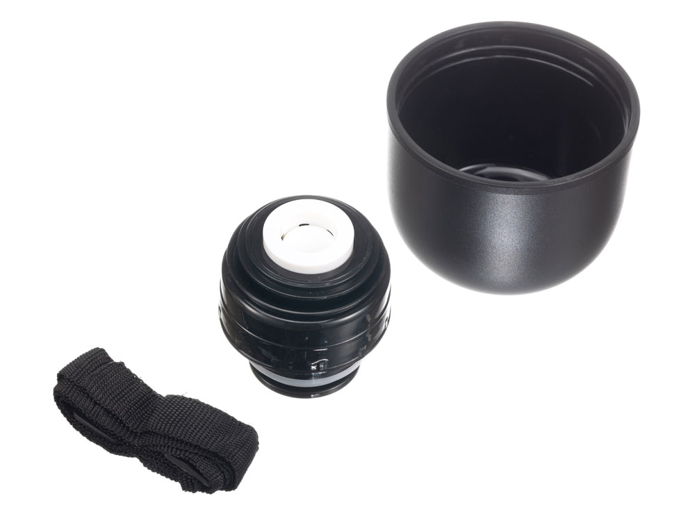 Термос Stinger, 1,2 л, широкий с ручкой, нержавеющая сталь, чёрный, 12,4 х 10,2 х 31,8 см-1