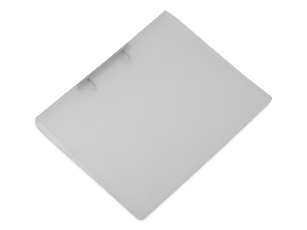 Папка пластиковая с 2 кольцами, прозрачный-0