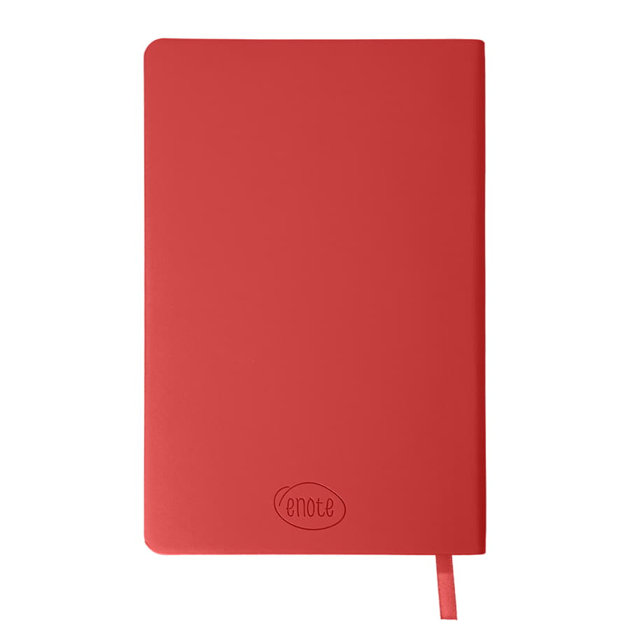 Ежедневник недатированный SIMPLY FLEX, А5,  красный, кремовый блок, в линейку, ярко-красный-2