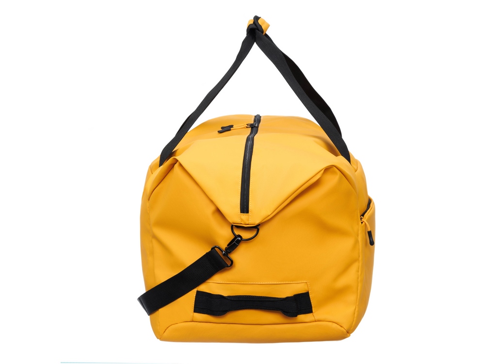 Сумка дорожная TORBER MOBI, желтая, полиэстер 900D с PU покрытием, 65 х 37 х 34 см-3