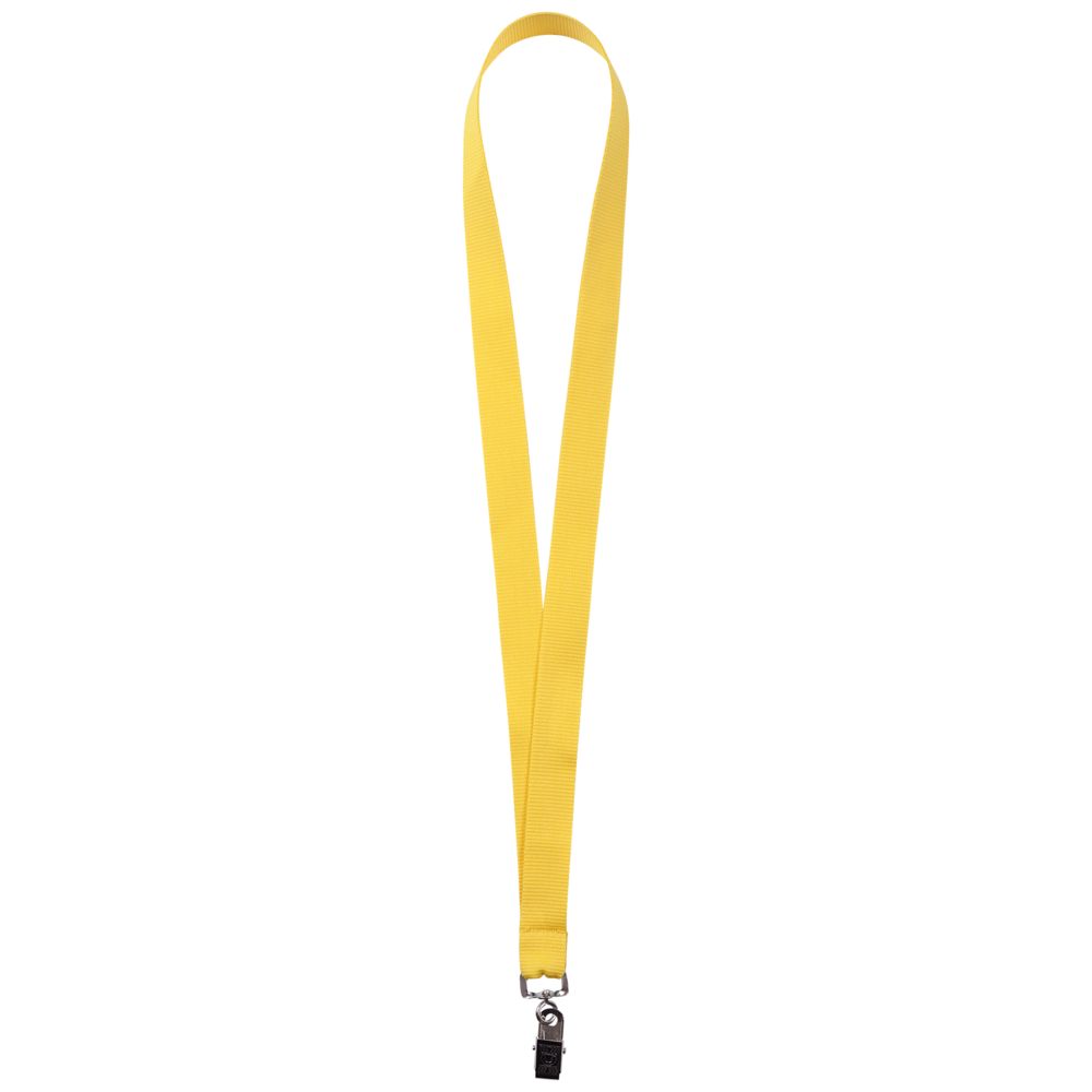 Лента для бейджа Neckband, желтая-0