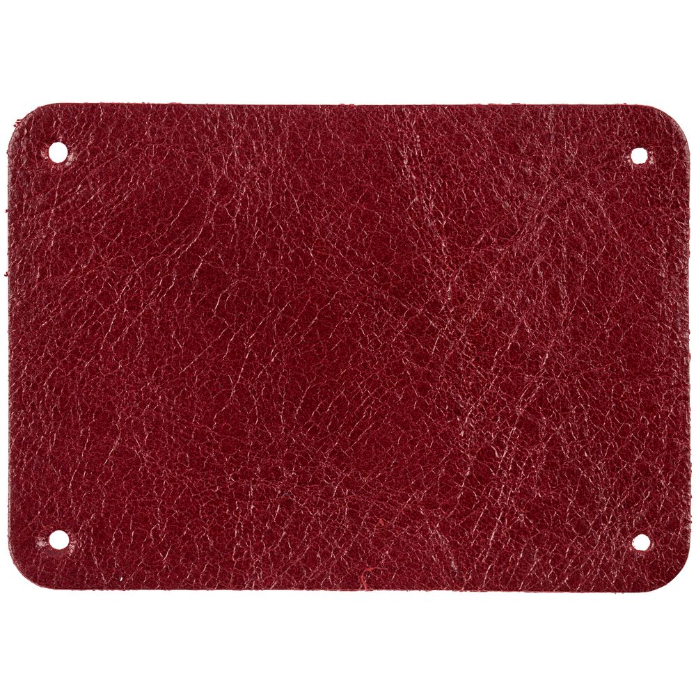 Лейбл кожаный Beta, XL, красный-1