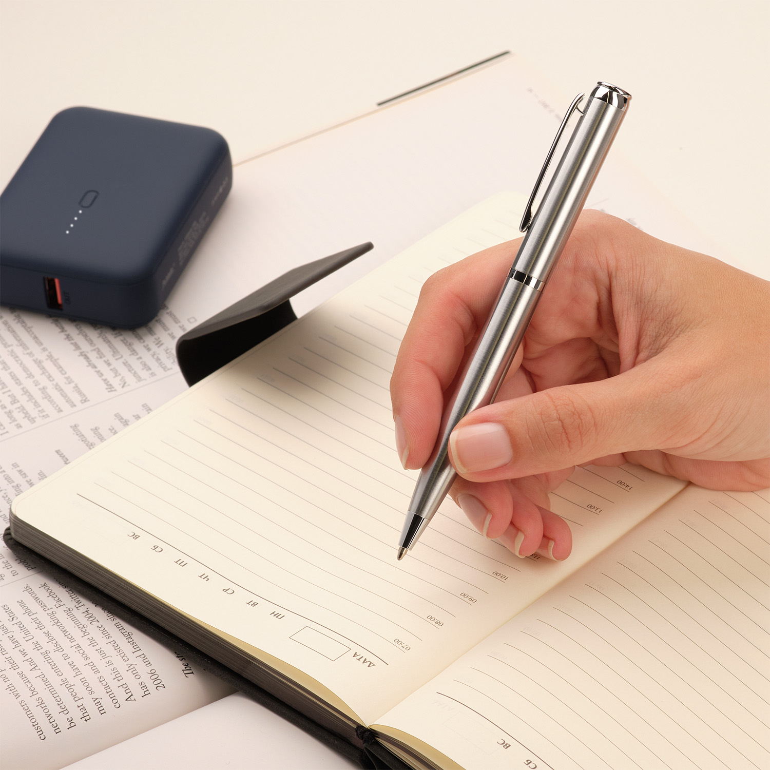 Шариковая ручка Sonata BP, серебро-5