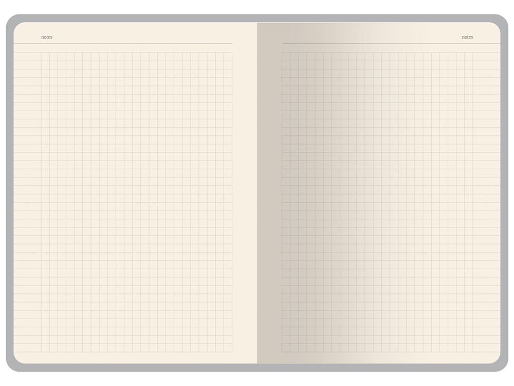 Бизнес-тетрадь А5 Pragmatic Contrast, 40 листов в клетку, серый с черным срезом-3