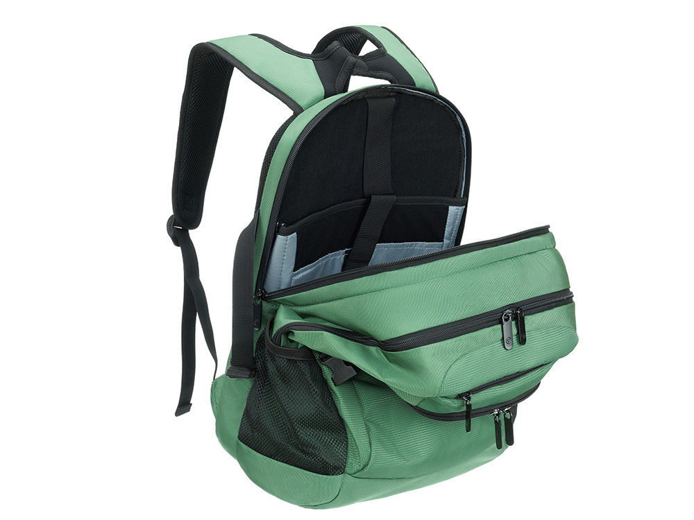 Рюкзак TORBER МЕГАПОЛИС с отделением для ноутбука 16, зеленый, полиэстер, 47 х 34 x 28 см-9