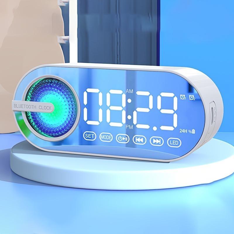 Колонка беспроводная MyTone Sound Clock c часами, Белый-2