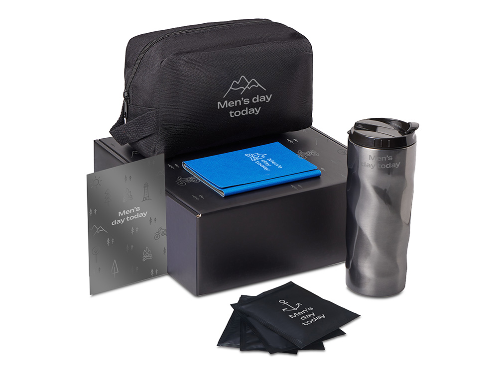 Подарочный набор Re:m. Road  с термокружкой, косметичкой и обложкой для паспорта-0