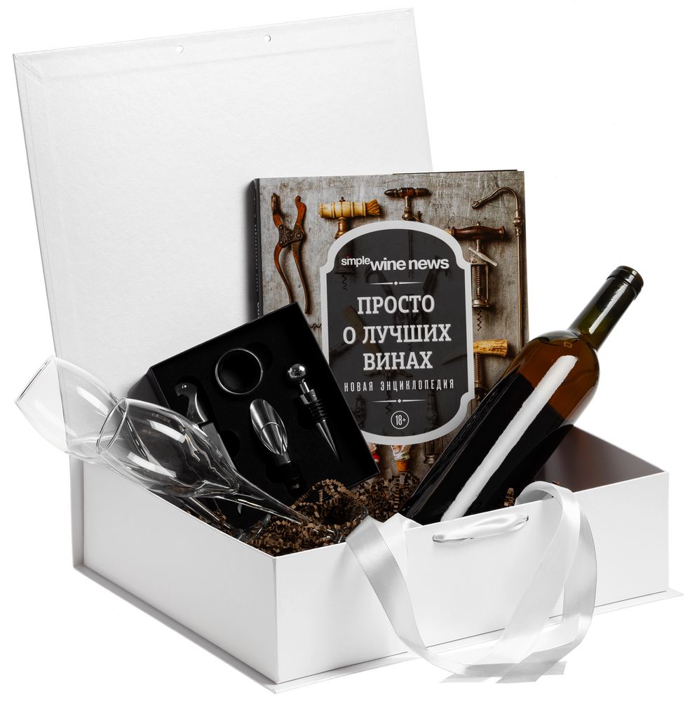 Коробка на лентах Tie Up, белая-2